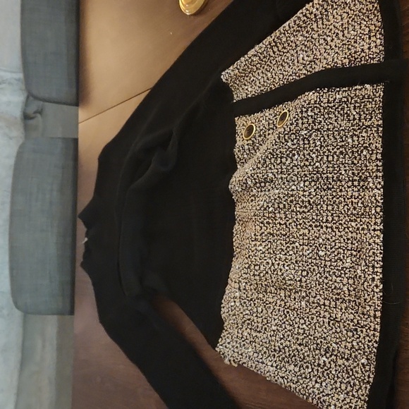 SOLD-Reiss Kelly Black knitted Kelly dress - Picture 5 of 9